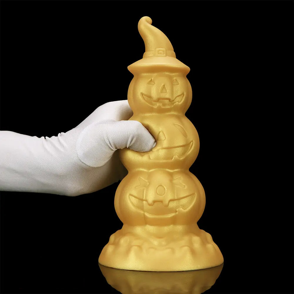 5.9in 6.69in 7.48in 8.26in 9.05in 9.84in Halloween Pumpkin Anal Plug Dildo