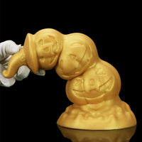 5.9in 6.69in 7.48in 8.26in 9.05in 9.84in Halloween Pumpkin Anal Plug Dildo