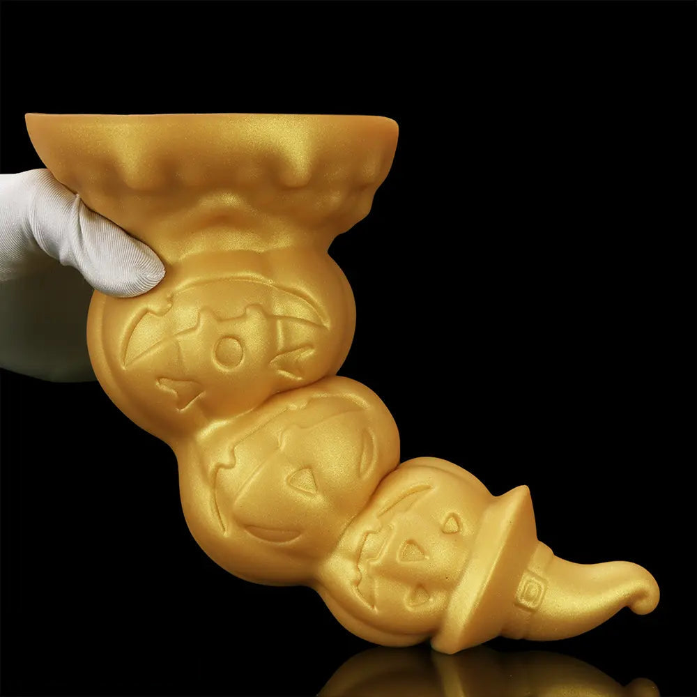 5.9in 6.69in 7.48in 8.26in 9.05in 9.84in Halloween Pumpkin Anal Plug Dildo