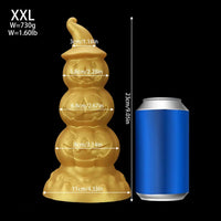 5.9in 6.69in 7.48in 8.26in 9.05in 9.84in Halloween Pumpkin Anal Plug Dildo