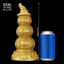 5.9in 6.69in 7.48in 8.26in 9.05in 9.84in Halloween Pumpkin Anal Plug Dildo
