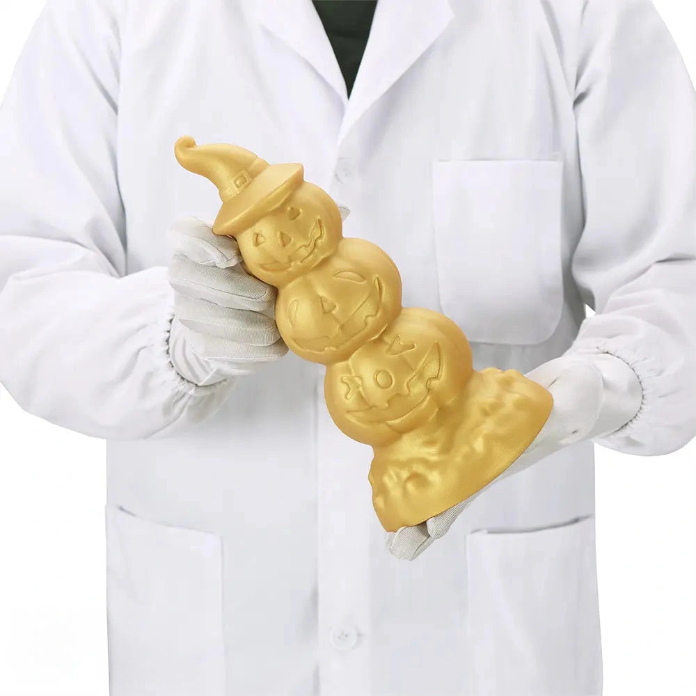 5.9in 6.69in 7.48in 8.26in 9.05in 9.84in Halloween Pumpkin Anal Plug Dildo