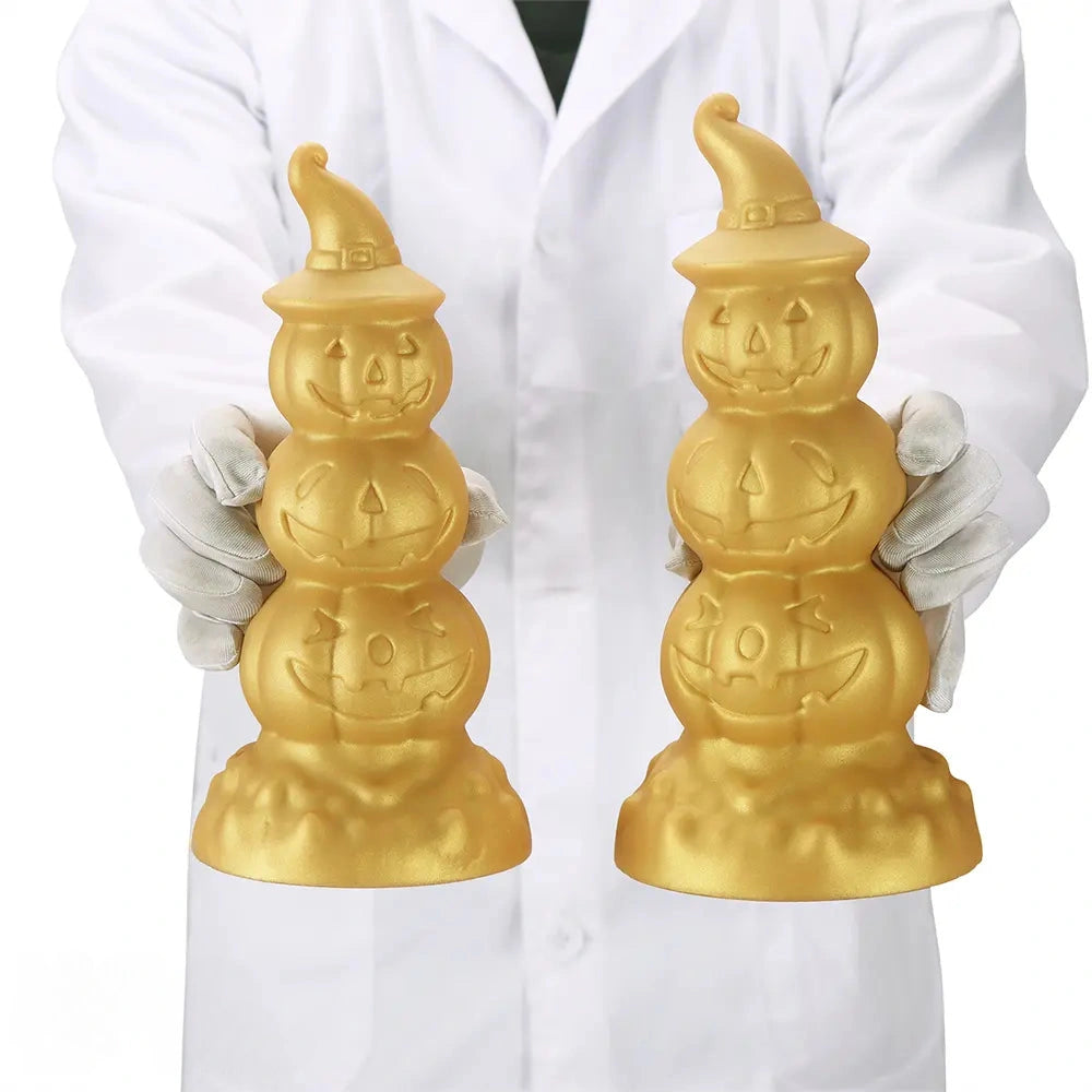 5.9in 6.69in 7.48in 8.26in 9.05in 9.84in Halloween Pumpkin Anal Plug Dildo