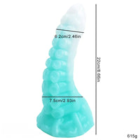 5.9in 6.69in 8.66in Big Animal Tentacle Silicone Soft Dildo For Women