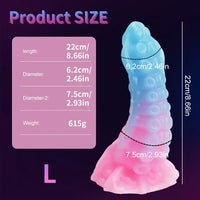 5.9in 6.69in 8.66in Big Animal Tentacle Silicone Soft Dildo For Women