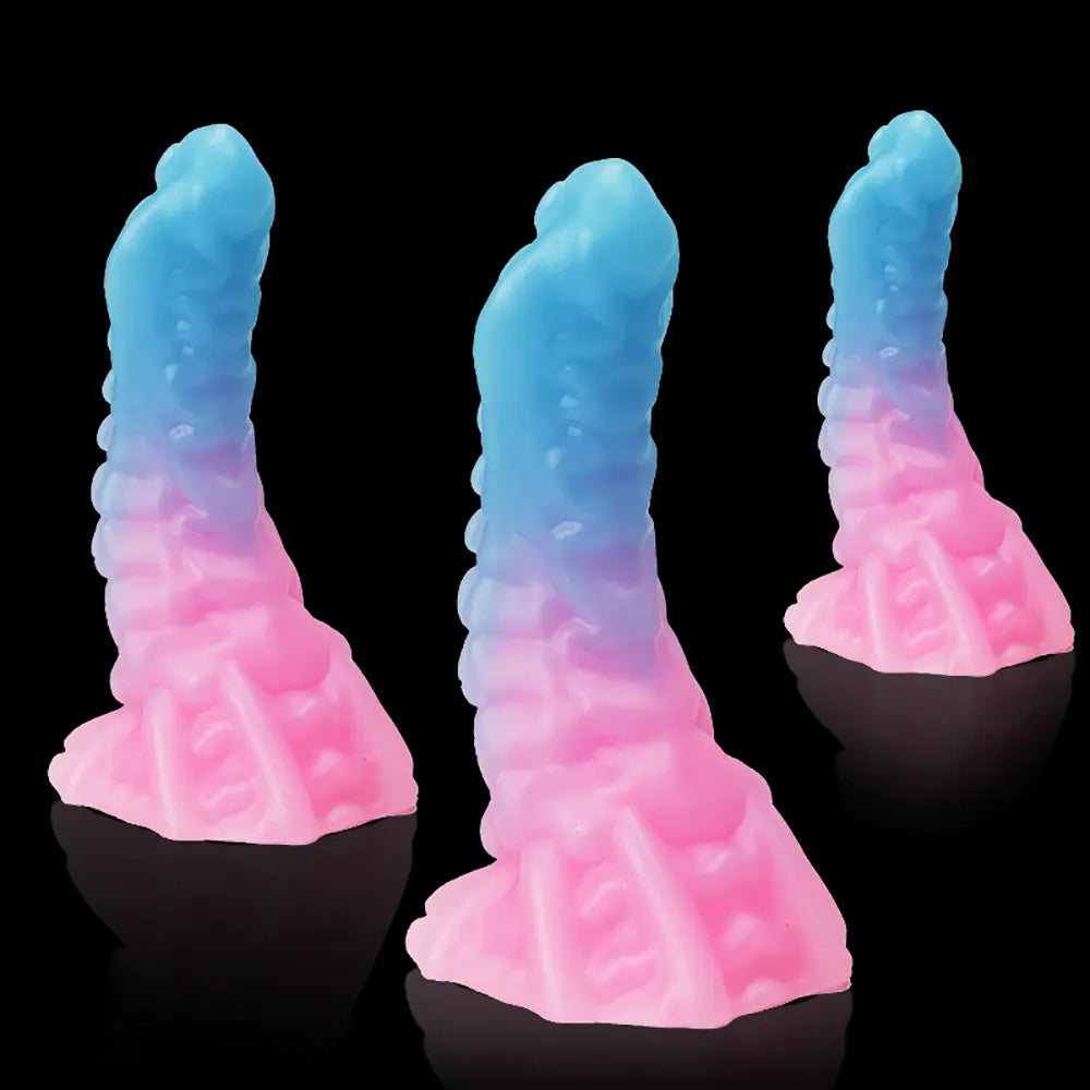 5.9in 6.69in 8.66in Big Animal Tentacle Silicone Soft Dildo For Women