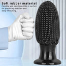 5.9in 6.7in 8.07in Black PVC Thread Granules Corn Dildo For Anal Sex