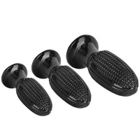 5.9in 6.7in 8.07in Black PVC Thread Granules Corn Dildo For Anal Sex