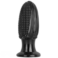 5.9in 6.7in 8.07in Black PVC Thread Granules Corn Dildo For Anal Sex