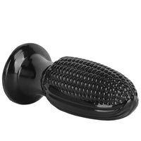 5.9in 6.7in 8.07in Black PVC Thread Granules Corn Dildo For Anal Sex