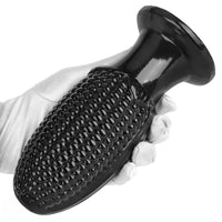 5.9in 6.7in 8.07in Black PVC Thread Granules Corn Dildo For Anal Sex