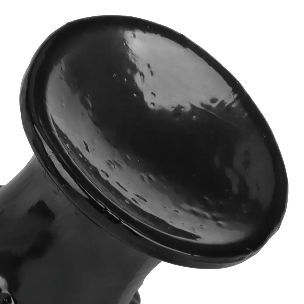 5.9in 6.7in 8.07in Black PVC Thread Granules Corn Dildo For Anal Sex