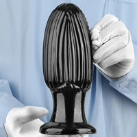 5.9in 6.7in 8.07in Black PVC Thread Granules Corn Dildo For Anal Sex