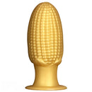 5.9in 6.7in 8.07in Liquid Silicone Thread Granules Soft Corn Gold Dildo