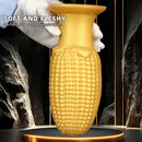 5.9in 6.7in 8.07in Liquid Silicone Thread Granules Soft Corn Gold Dildo