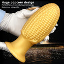 5.9in 6.7in 8.07in Liquid Silicone Thread Granules Soft Corn Gold Dildo