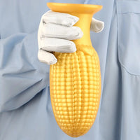 5.9in 6.7in 8.07in Liquid Silicone Thread Granules Soft Corn Gold Dildo