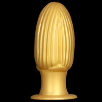 5.9in 6.7in 8.07in Liquid Silicone Thread Granules Soft Corn Gold Dildo
