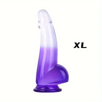 5.9in 6.88in 8.26in 9.84in Real Dildo Penis Anal Expander For Anus