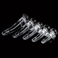 5.9in 7.08in 8.07in 9.64in 10.82in Crystal Clear Dildo For Women