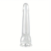 5.9in 7.08in 8.07in 9.64in 10.82in Crystal Clear Dildo For Women