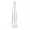 5.9in 7.08in 8.07in 9.64in 10.82in Crystal Clear Dildo For Women