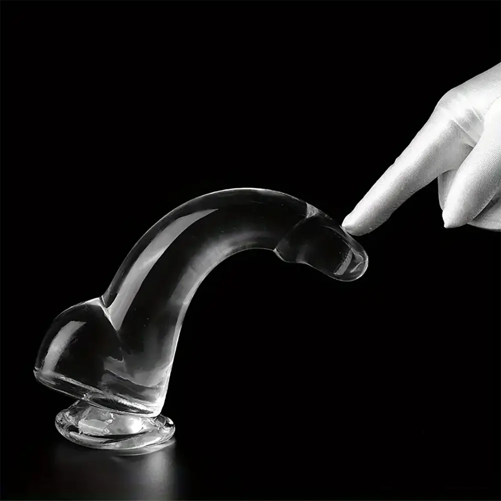 5.9in 7.08in 8.07in 9.64in 10.82in Crystal Clear Dildo For Women