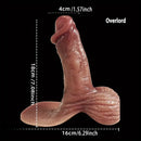 5.9in 7.08in Wearable Realistic Hollow Penis Sleeve Dildo For G Spot