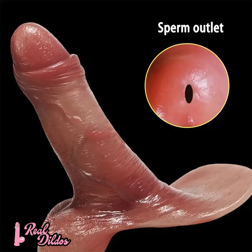 5.9in 7.08in Wearable Realistic Hollow Penis Sleeve Dildo For G Spot