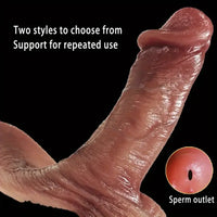 5.9in 7.08in Wearable Realistic Hollow Penis Sleeve Dildo For G Spot