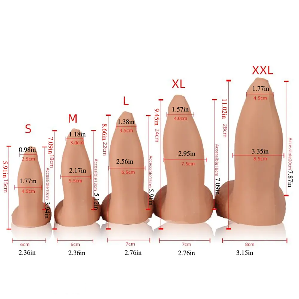 5.9in 7.09in 8.66in 9.45in 11.02in Silicone Big Thick Dildo For Women