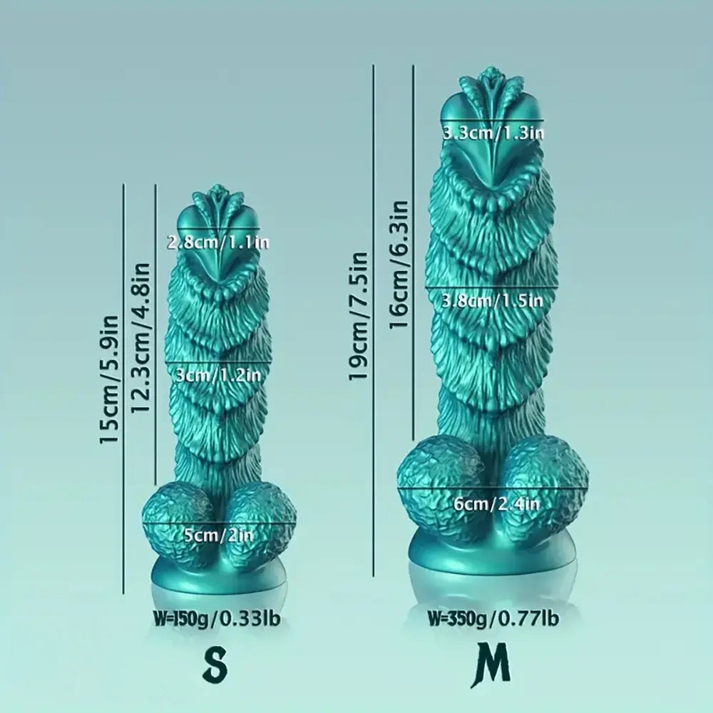 5.9in 7.5in Fantasy Bee Oz-Inspired Monster Knot G Spot Soft Anal Dildo