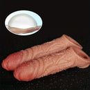 5.9in 7.87in Liquid Silicone Male Hollow Dildo Sleeve Accessories Wearable