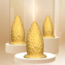 5.9in 8.07in 9.84in Gold Silicone Thick Strawberry Penis Anal Plug Fisting