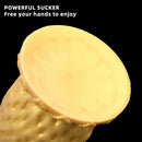 5.9in 8.07in 9.84in Gold Silicone Thick Strawberry Penis Anal Plug Fisting