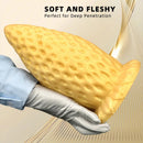 5.9in 8.07in 9.84in Gold Silicone Thick Strawberry Penis Anal Plug Fisting