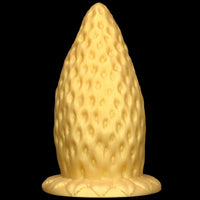 5.9in 8.07in 9.84in Gold Silicone Thick Strawberry Penis Anal Plug Fisting