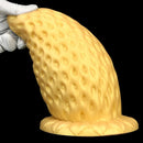 5.9in 8.07in 9.84in Gold Silicone Thick Strawberry Penis Anal Plug Fisting