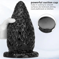 5.9in 8.07in 9.84in Super Thick Strawberry Penis Anal Plug PVC Female Dildo