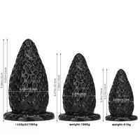 5.9in 8.07in 9.84in Super Thick Strawberry Penis Anal Plug PVC Female Dildo