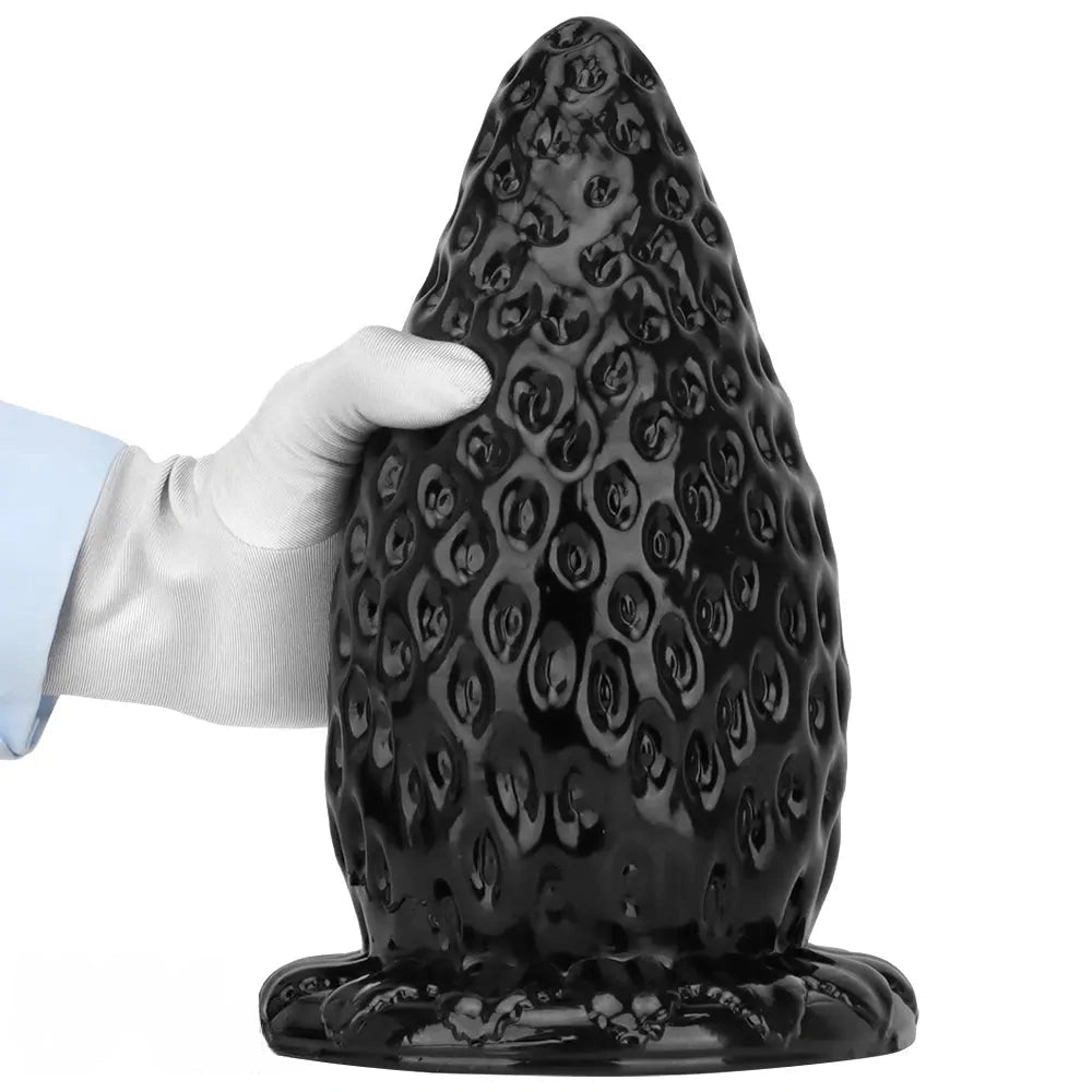 5.9in 8.07in 9.84in Super Thick Strawberry Penis Anal Plug PVC Female Dildo