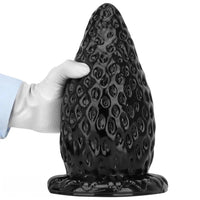 5.9in 8.07in 9.84in Super Thick Strawberry Penis Anal Plug PVC Female Dildo