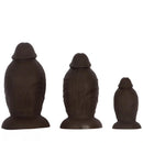5.9in 8.66in 10.03in Coffee Eggless Large Anal Plug Penis Silicone Dildo