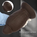 5.9in 8.66in 10.03in Coffee Eggless Large Anal Plug Penis Silicone Dildo