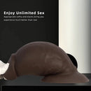 5.9in 8.66in 10.03in Coffee Eggless Large Anal Plug Penis Silicone Dildo
