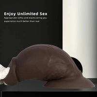 5.9in 8.66in 10.03in Coffee Eggless Large Anal Plug Penis Silicone Dildo
