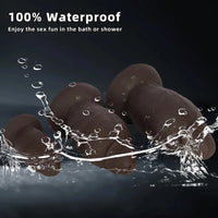 5.9in 8.66in 10.03in Coffee Eggless Large Anal Plug Penis Silicone Dildo