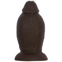 5.9in 8.66in 10.03in Coffee Eggless Large Anal Plug Penis Silicone Dildo