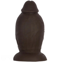 5.9in 8.66in 10.03in Coffee Eggless Large Anal Plug Penis Silicone Dildo