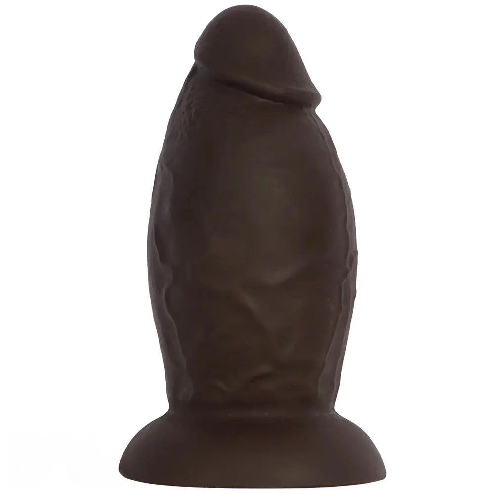 5.9in 8.66in 10.03in Coffee Eggless Large Anal Plug Penis Silicone Dildo